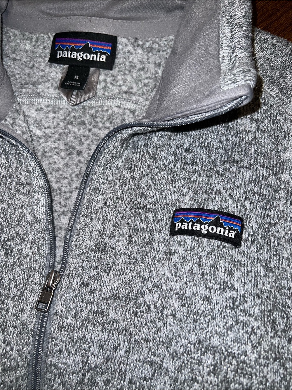 Patagonia Better Sweater Fleece Zip Up Vest Heathered Gray Outdoors Cozy Size M - Picture 9 of 12